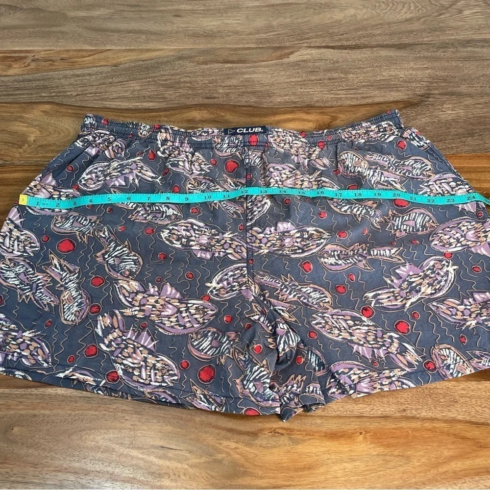 Club California Mens Swim Trunks two‎ pairs sz L Abstract Fish Vacation Ocean